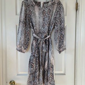 Shein high low snake skin blouse